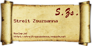 Streit Zsuzsanna névjegykártya
